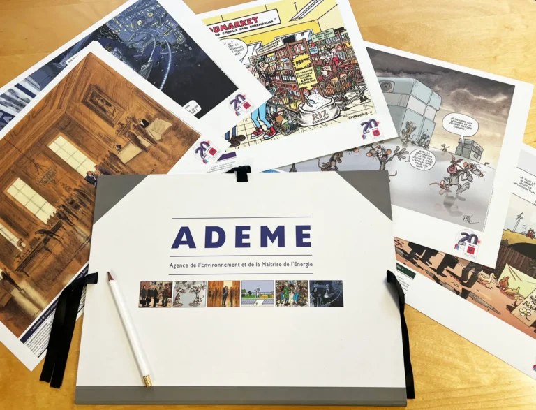 Portfolio BD anniversaire pour l'ADEME