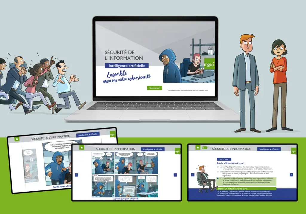 MGEN - Campagne de communication Cybersécurité - Saga -Corporate Fiction